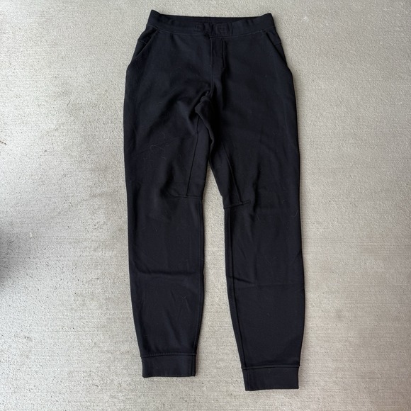 Lululemon Men's At Ease Jogger Pants Size M Black Tapered Fit Sweatpants